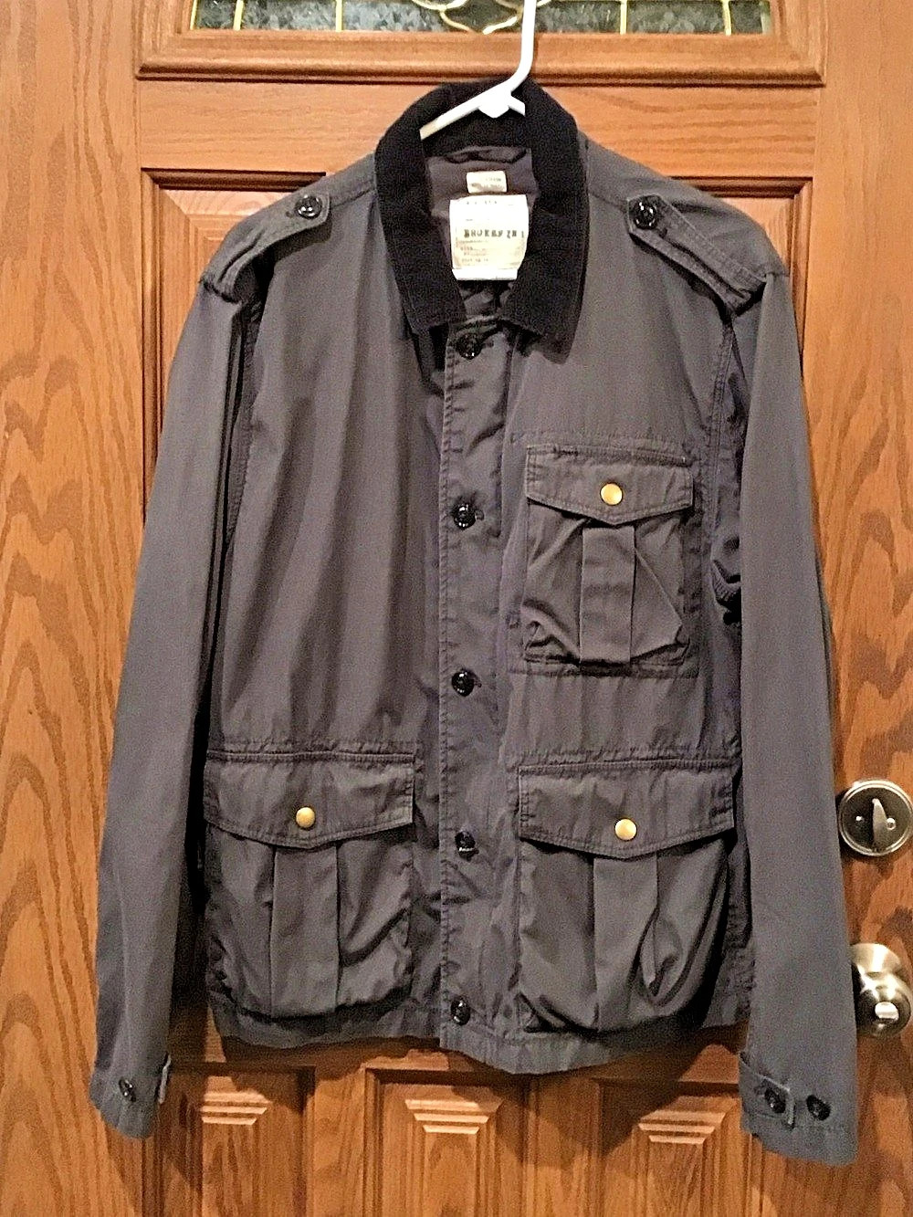 Vintage J. Crew Broken-in Field Jacket coat. Large Like New